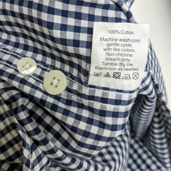 J. Crew Gingham Button Down Shirt - size M - Picture 5 of 6